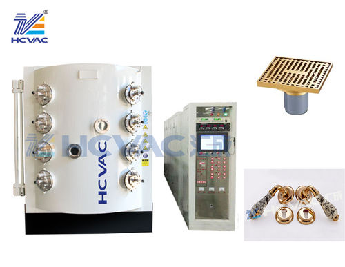 HCVAC Glass Cup Brass Gold PVD Magnetron Sputtering Coating Machine