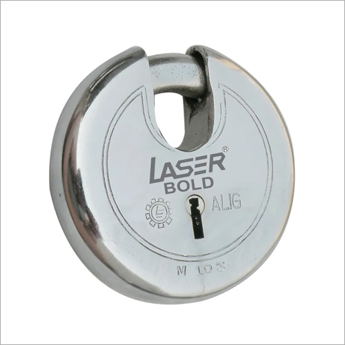 Round Pad Lock - Laser Bold, 65mm 75mm 90mm 100mm Sizes | 3 Keys for Enhanced Security
