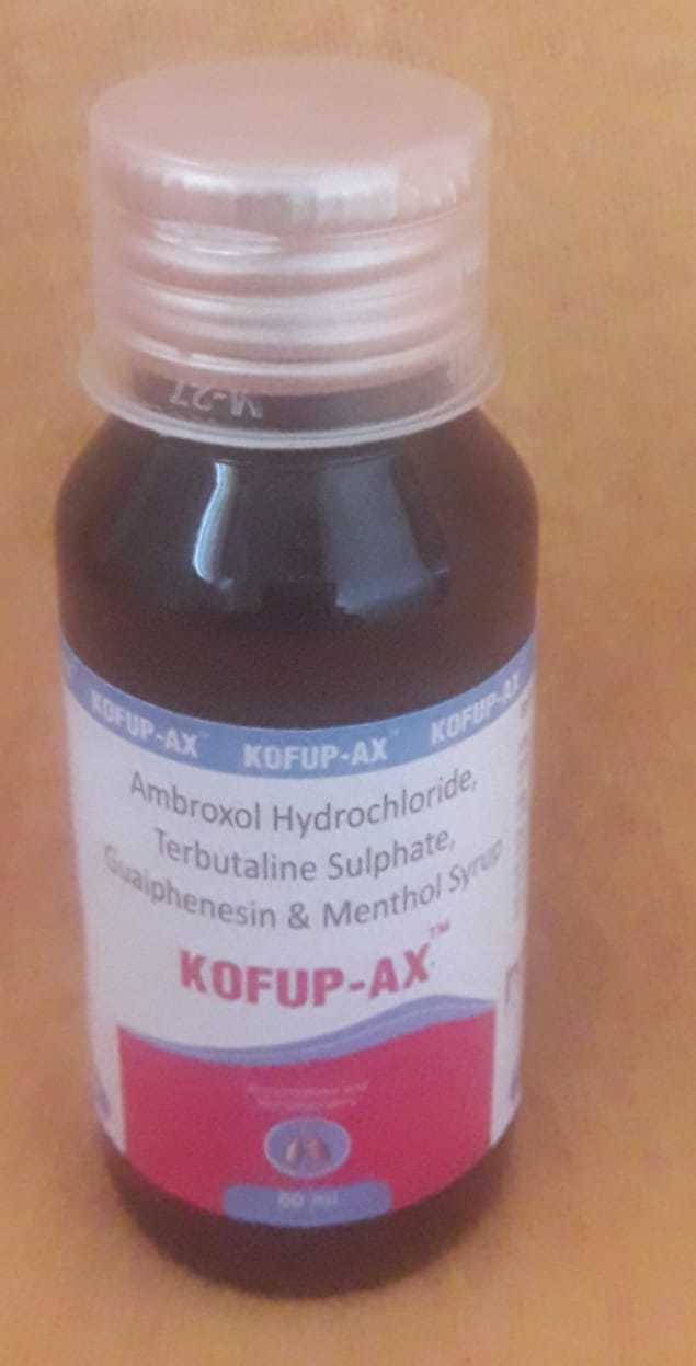 60ml Ambroxol HCL Terbutaline Sulphate Guaiphenesin Menthol Syrups