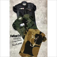 Mens Cargo Shirts - Cotton Blend, Sizes S-xxl, Printed Patterns | Long Sleeve, Quick Dry, No Fade, Washable, Dry Cleanable, Breathable Comfort