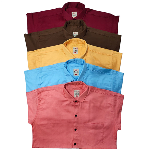 Mens Plain Cotton Twill Shirts