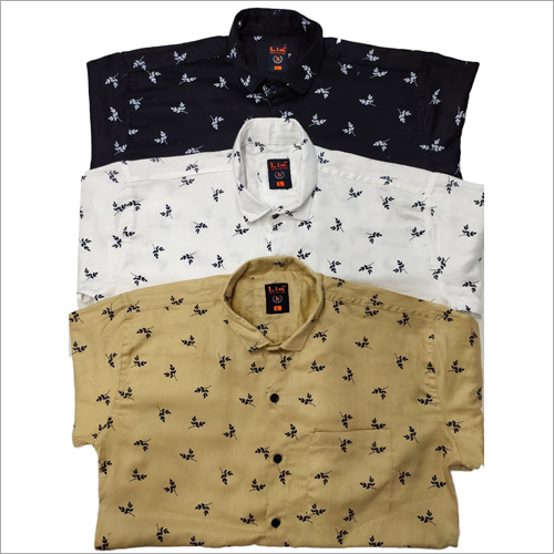 Mens Leaf Printed Shirts