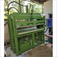 Heavy Duty Pillow Pressing Machine - Steel, Semi-automatic, Green Color | Vertical Hydraulic Drive For Efficient Pillow Compression