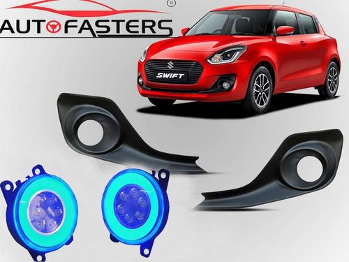 DRL Yellow Ring with 6 LED Car Fog Light with Lamp for Maruti Suzuki Swift 2018