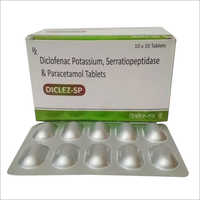 Diclofenac Potassium - Serratiopeptidase And Paracetamol Tablet