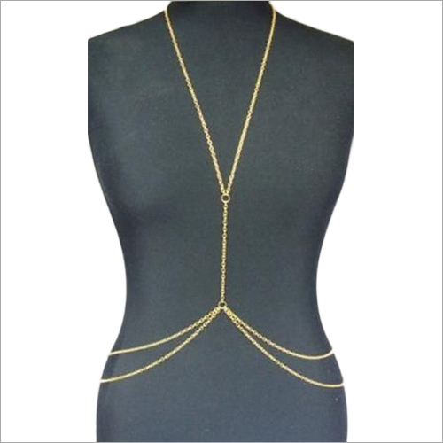 Ladies Body Chains - Alloy, Modern & Antique Design, Golden Color | Ideal for Parties & Gifts, Easy to Clean, Stylish & Trendy Appearance
