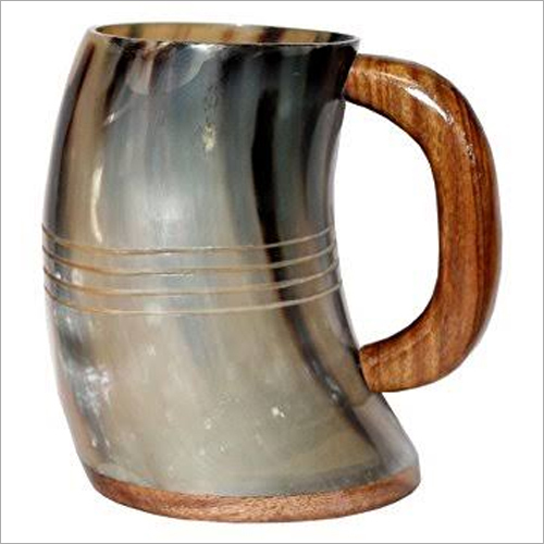 Buffalo Horn Craft - Eco-Friendly, 500ml to 600ml Capacity | Modern Style, Brown Color
