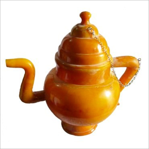 Resin Tea Kettle - 1.5L Amber Resin Dome Lid Curved Handle | Elegant Design Heat Resistant Easy to Clean