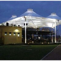 Tensile Structure - Waterproof Pvc Fabric, 4m Span | Eco-friendly, Easy Assembly, High Durability