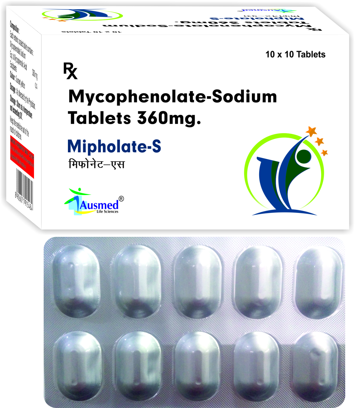 Mycophenolate Mofetil Ip 500mg./mipholate-m