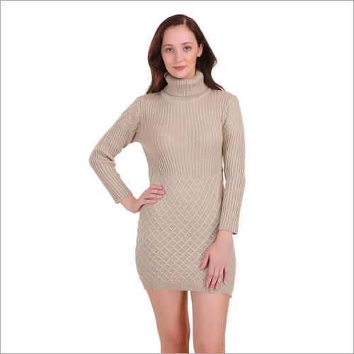 Ladies Fancy One Piece Woolen Dress