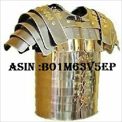 Metal Brass Trimmed Roman Lorica Segmentata Armor