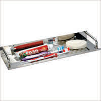 S.s Bathroom Shelf - Stainless Steel, Standard Size, Silver | Wall-mounted, Durable, Polished Finish
