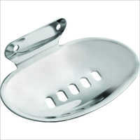 Bathroom Soap Dish - Stainless Steel, Standard Size, Silver Color | Wall-mounted, Durable With Chrome-plated Finish, Easy To Clean