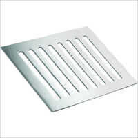 Flat Lining 6x6 - Stainless Steel 6x6 Inches Silver, Polished Flat Lining Drainage System