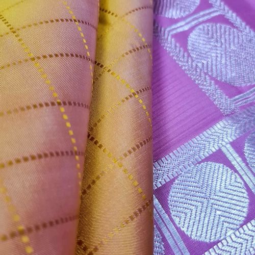 Bright Pink Kanjivaram Silk Saree With Floral Pattern | Singhania's