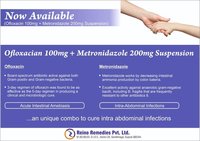 Ofloxacin 100mg  Metronidazole 200mg Suspension