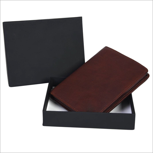 Black Mens Brown Leather Wallet