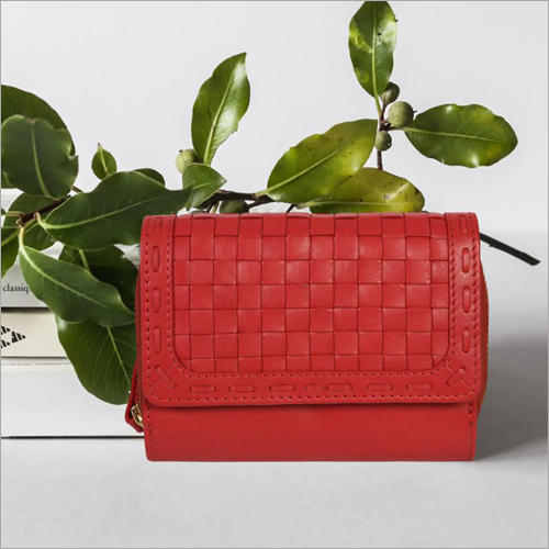 Ladies Polish Red Leather Purse