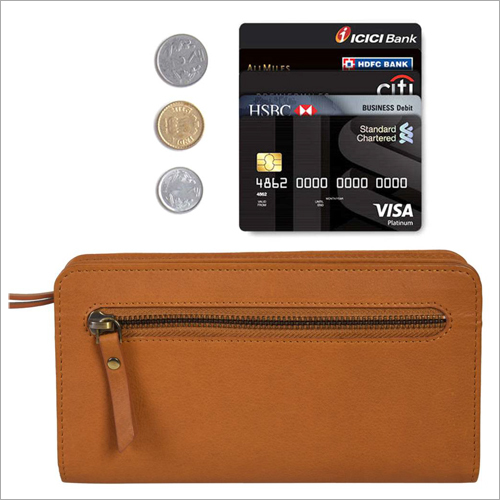 Ladies Tan Leather Purse