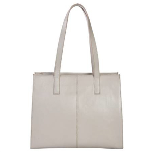 Ladies White Leather Handbags