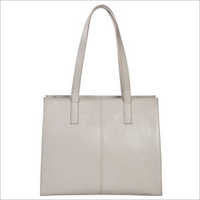 Ladies White Leather Handbags