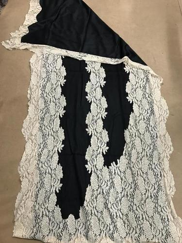 Many Lace Decorated Cashmere Scarf & Shawls