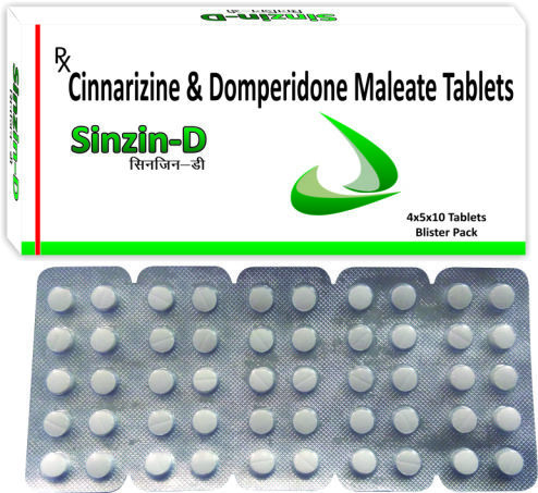 Cinnarzine Ip 20 Mg. + Domeperidone 15mg.sinzin-d