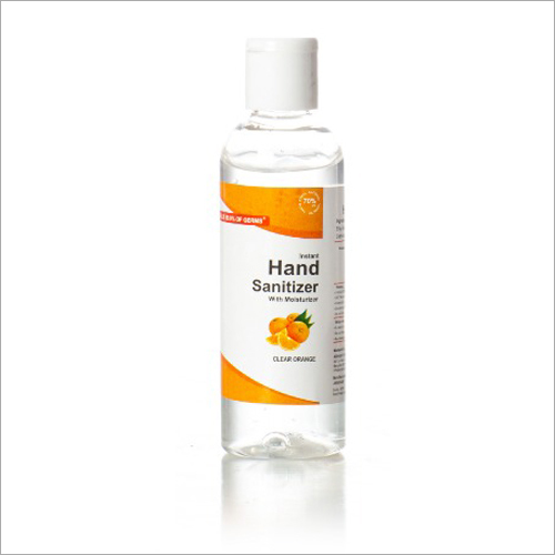 Clear Orange Fragrance Hand Sanitizer With Moisturizer