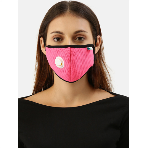 Pink Face Mask With Filter