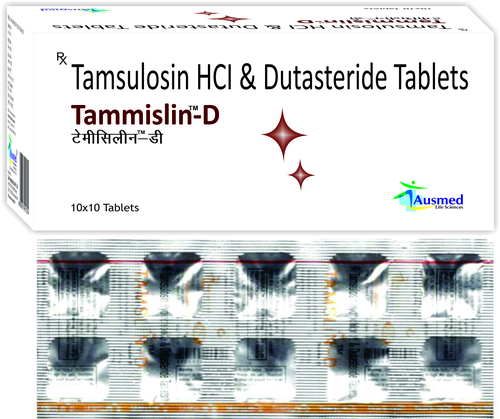 Tamsulosin HCL IP 0.4 mg + Dutasteride  0.5 mg./TAMMISLIN-D