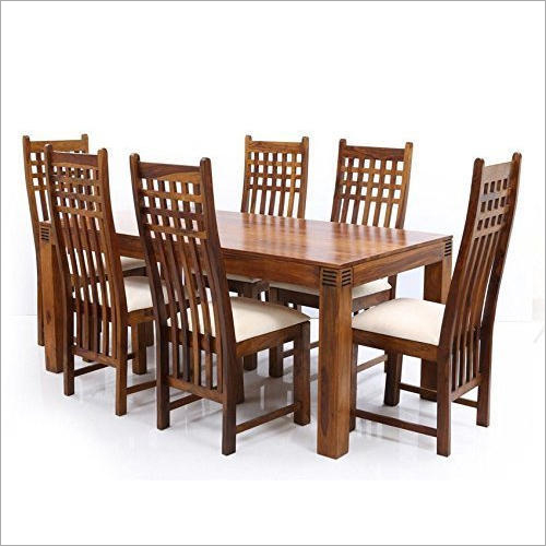 Wooden Dining Table With 6 Chair