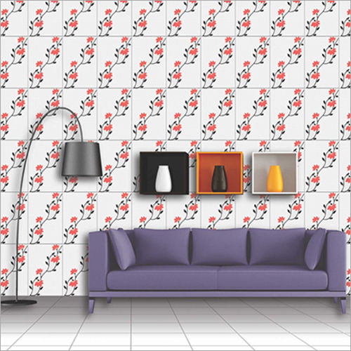 Wall Tiles Wall Tiles White Luster Printed Ceramic Glazed Tile Exporter From Ahmedabad