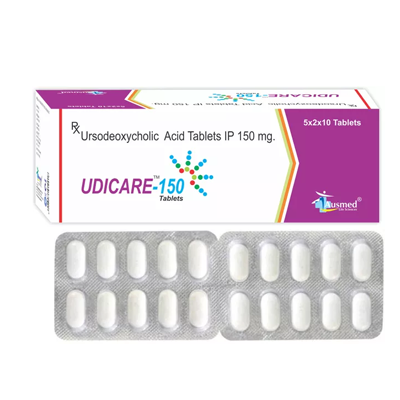 Ursodeoxycholic Acid IP 150 mg./UDICARE-150