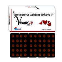 Atorvastatin  Calcium IP 10mg. / VASAFE-10.