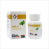 Amla Capsules - 60 Capsules, Ayurvedic Medicine For Immune Boost, Heart Strengthening, Hair Health, And Blood Pressure Control