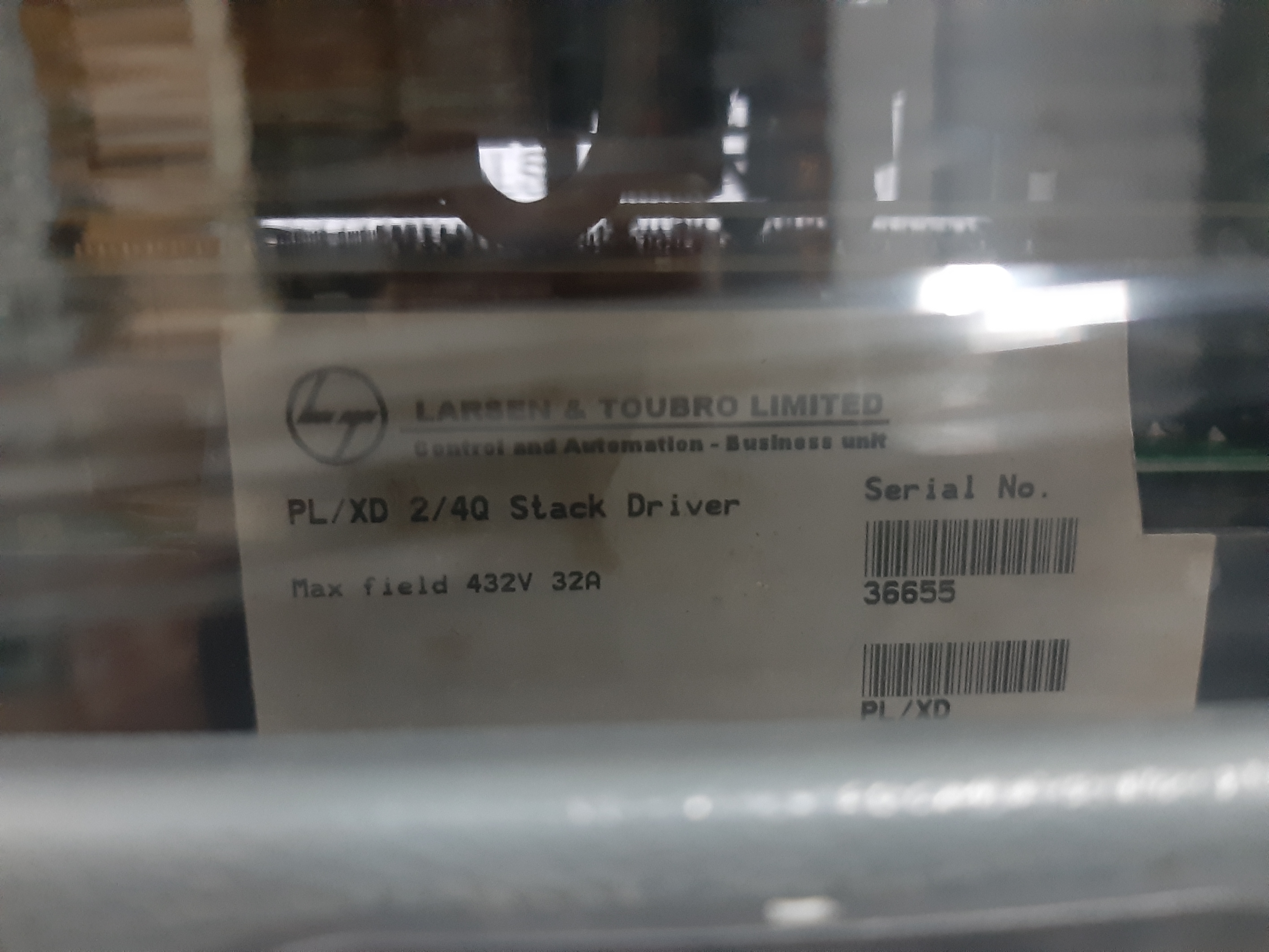 LARSEN & TOUBRO DC DRIVE STACK DRIVER