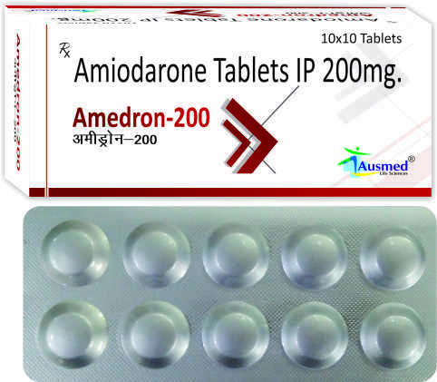 Amiodarone Hydrochloride IP 200mg./AMEDRON-200