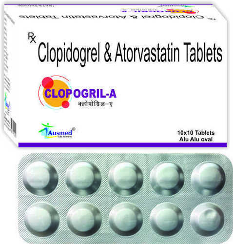 Clopidogrel Bisulfate IP 75MG. + Atorvastatin Calcium IP 10MG./CLOPOGRIL-A