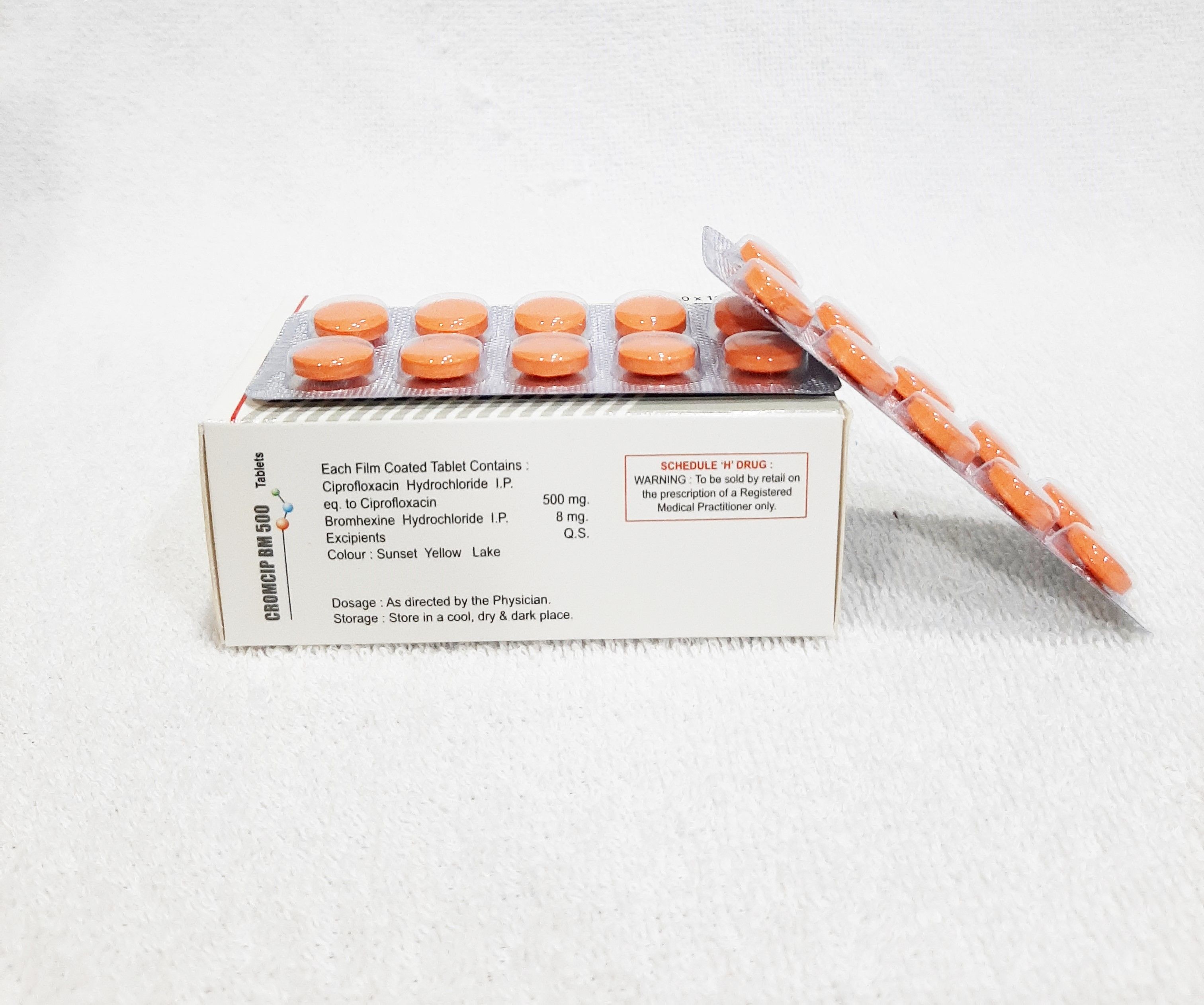 Ciprofloxacin With Bromhexine Hydrochloride Tablet