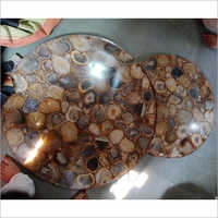 Round Agate Table Top
