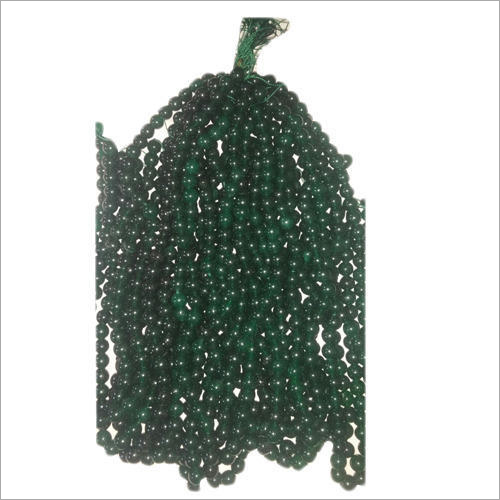 Dark Green Agate Beads