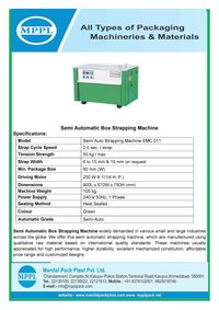 Semi Automatic Box Strapping Machine Emc011