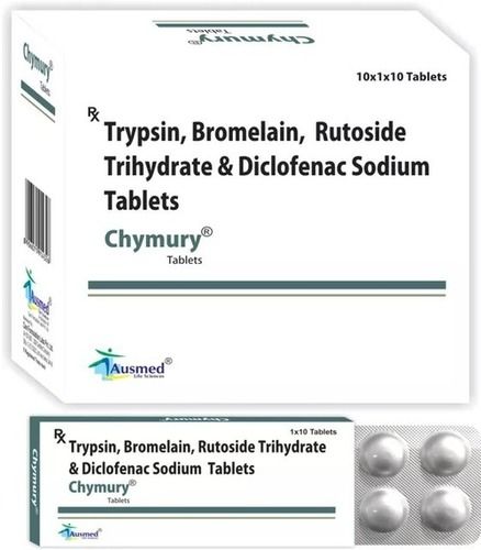 Trypsin Bp 48mg.+ Bromelain 90mg. + Rutoside Trihydrate Bp 100mg. + Diclofenac Sodium Ip 50mg. General Medicines