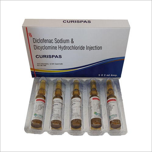 Diclofenac Sodium And Dicylomine Hydrochloride Injection 2ML