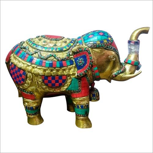 Brass Elephant Statue