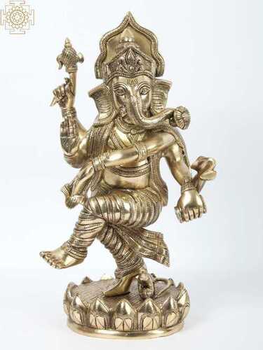 Designer Brass Ganesha Statue