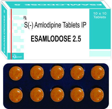 S(-) Amlodipine Besylate IP eq. to S(-) Amlodipine  2.5mg./ESAMLODOSE-2.5
