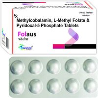 Methylcobalamin IP  1500 mcg. + L-5 Methyltetrahydrofolate Calcium eq. to L-Methyl Folate  1mg. + Pyridoxal-5 Phosphate  0.5mg./FOLAUS