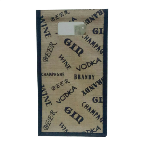As Per Your Choice Jute Wine Bottle Carry Bag